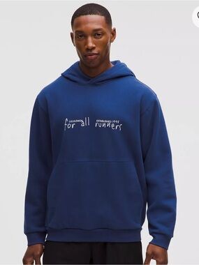 NWT lululemon athletica Clubhouse Blue Men's Pullover Hoodie Size Large